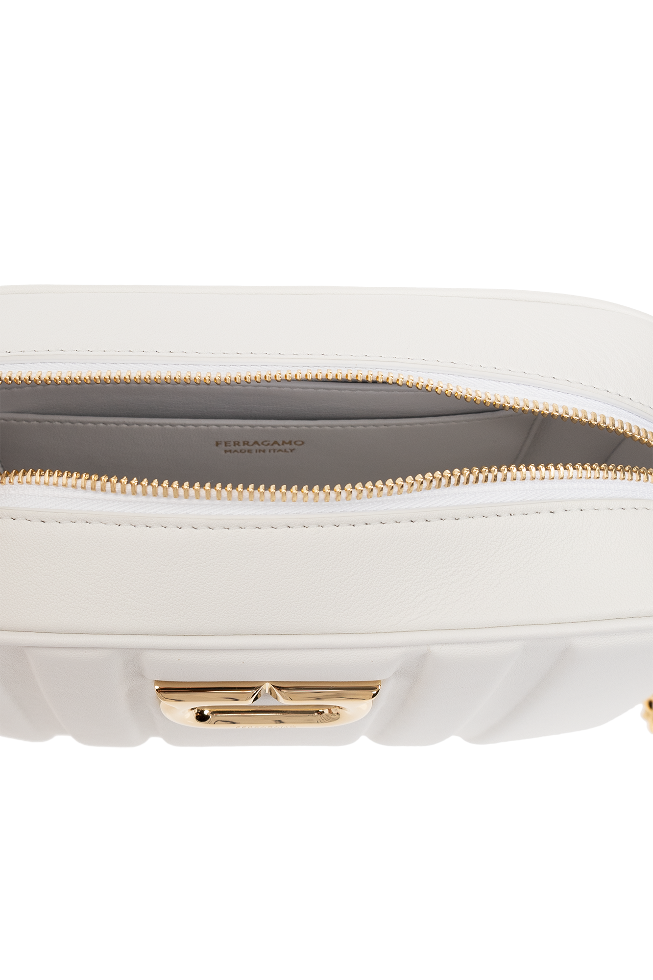 SchaferandweinerShops Niger - White Leather shoulder bag